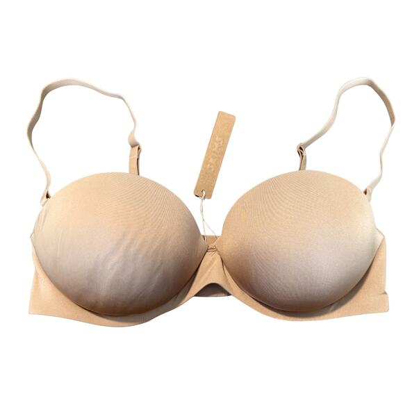 SKIMS Ultimate Strapless Push-Up Bra Clay Size 36B NWT - Picture 1 of 5